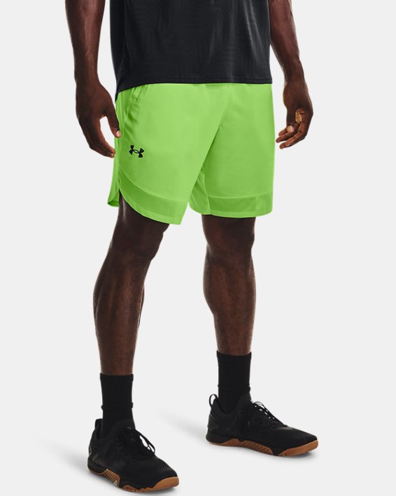 Men's UA Training Stretch Shorts, Green, pdpMainDesktop image number 0